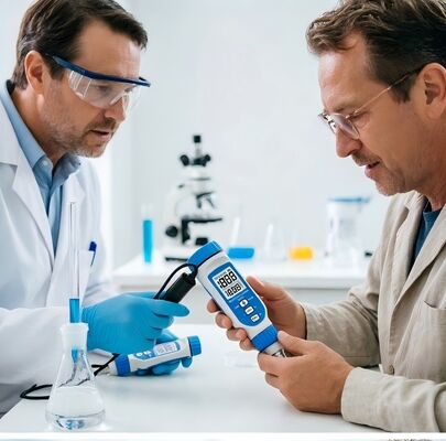 Hohe Genauigkeit ±0,3 mg/l Sauerstoffmessgerät mit IP55 wasserdichtem Design und wiederaufladbarem Akku für Aquarien und Labore