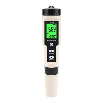 4-in-1 Digitaler Wasserqualitätsmesser mit IP67 Wasserdichtigkeit und LCD-Display für H2-, ORP-, pH- und Temperaturmessung