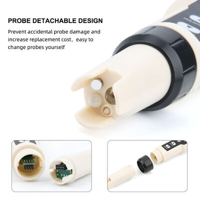 4-in-1 Digitaler Wasserqualitätsmesser mit IP67 Wasserdichtigkeit und LCD-Display für H2-, ORP-, pH- und Temperaturmessung
