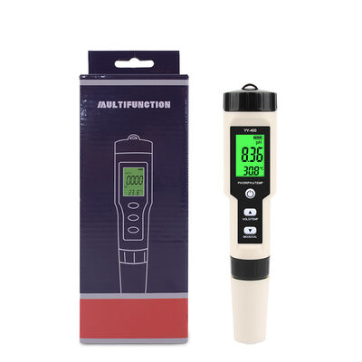 4-in-1 Digitaler Wasserqualitätsmesser mit IP67 Wasserdichtigkeit und LCD-Display für H2-, ORP-, pH- und Temperaturmessung