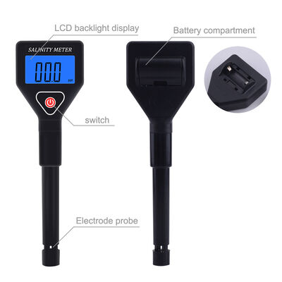 Digitales Salzgehaltemeter mit Messbereich von 0 bis 199.9ppt und Temperaturkompensation