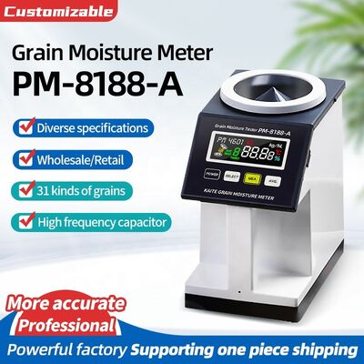 PM-8188-A High Frequency Capacitor Grain Moisture Bulk Density Tester with Backlit Color Screen EU / US / UK Plug