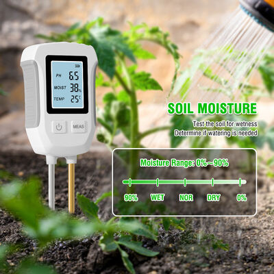 LCD-Display Hintergrundbeleuchtung 3 in 1 Gartenblumen Sensor Pflanzen Säure Feuchtigkeit Detektor PH Meter Bodenfeuchtigkeit Tester