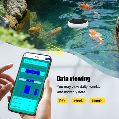 Wifi 7-in-1 schwimmendes wasserdichtes Chlorometer mit Smart Hub Salz/EC/TDS/ORP&Temp USB solarbetriebenes pH-Meter für Schwimmbäder