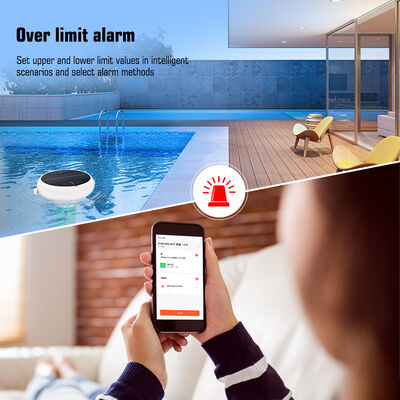 Wifi 7-in-1 schwimmendes wasserdichtes Chlorometer mit Smart Hub Salz/EC/TDS/ORP&Temp USB solarbetriebenes pH-Meter für Schwimmbäder