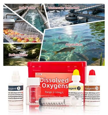 YIERYI Testkit für gelösten Sauerstoff 2–10 mg/l, 120 Tests für die Überwachung der industriellen Wasserqualität in der Aquakultur