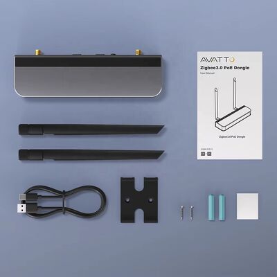 YIERYI Zigbee 3.0 PoE Dongle Gateway Hub für Home Assistant Zigbee2 MQTT ESP32+CC2652P Dual 5dBi Antennen Typ-C/PoE-betrieben