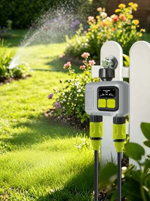 YIERYI Dual-Zone RF Smart Water Timer mit Sub-GHz-Gateway