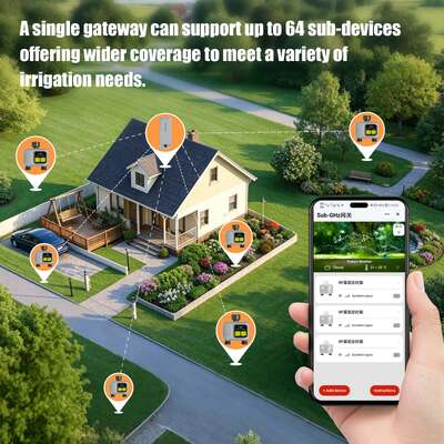 YIERYI Dual-Zone RF Smart Water Timer mit Sub-GHz-Gateway
