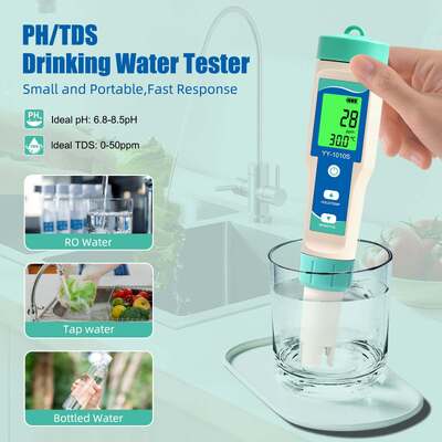YY-1010S 10-in-1 Wasserqualitätsteststift PH TDS EC Salzgehalt ORP H2 S G Temperatur Chlor Widerstand