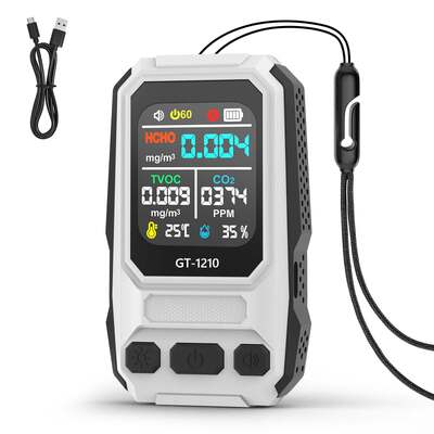 5‐in‐1 HCHO TVOC CO Temp Luftfeuchtigkeit Gasdetektor für die Luftqualität