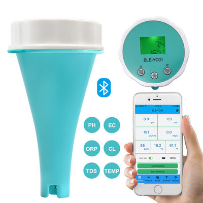 Smart Bluetooth Pool Wasser Tester - 6 - in - 1 pH/EC/TDS/ORP/CL/Temp Meter für Pools und Wasserräume