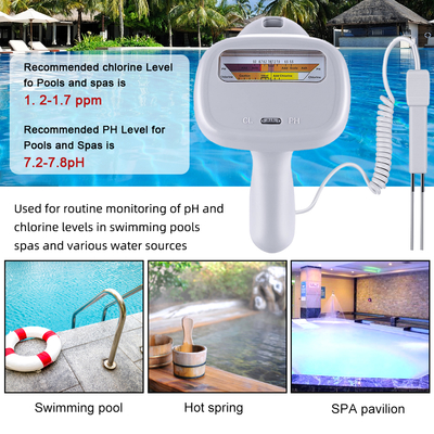 CL Tester 2-in-1 Digital PH & Chlorin Wasserqualitätsmessgerät für Pools, Spas & Aquarien – Präzise & Tragbar