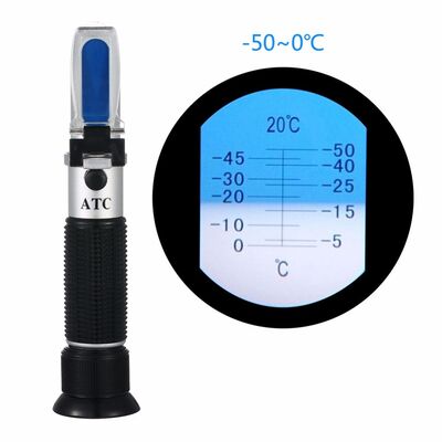 Hochgenaue tragbare Refraktometer -50 - 0 Grad Methanol Glas Gefrierpunkt-Instrument