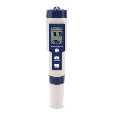 5 in 1 Funktionalität Digitaler Wassertester mit IP67 Wasserdichtheit und automatischer Temperaturkompensation für Pools und Aquarien