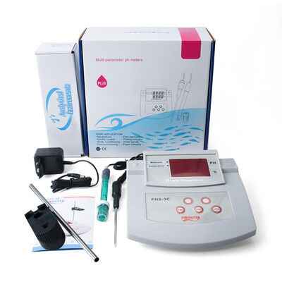 PHS-3C automatische Kalibrierung Digitales PH-Meter mit 0-14.00PH-Bereich und 2-Punkte-Kalibrierung Wasserqualitätsanalysator