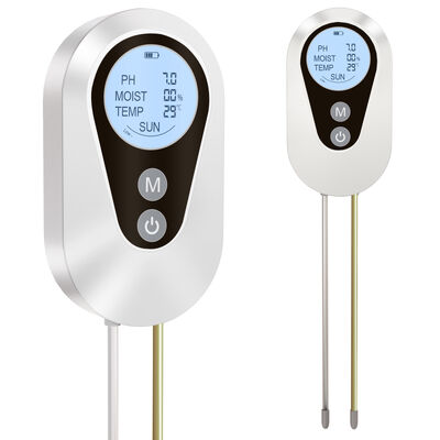 Digitale 4-in-1 Boden pH Feuchtigkeit Temperatur Sonnenlicht Tester mit Hintergrundbeleuchtung LCD für Garten Landwirtschaft