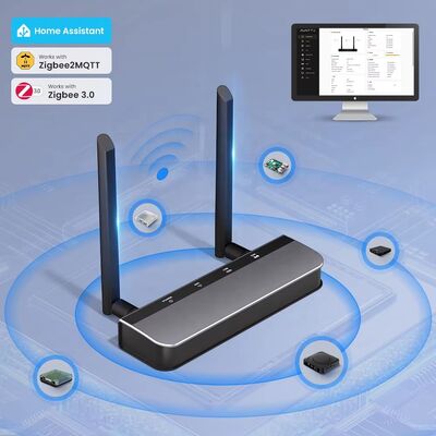 YIERYI Zigbee 3.0 PoE Dongle Gateway Hub für Home Assistant Zigbee2 MQTT ESP32+CC2652P Dual 5dBi Antennen Typ-C/PoE-betrieben