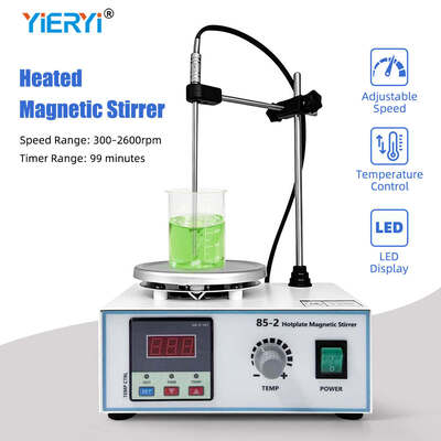 Erweiterte 85‐2 3‐in‐1 Digitale Heizplatte Magnetische Rührmaschine, Heizung, Timing & Konstante Temperatur Laborflüssigkeitsmischer
