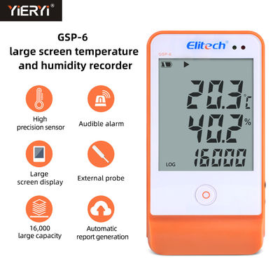 Temperatur-Feuchtigkeits-Datenlogger-Recorder GSP 6 USB für gekühlten Kühlkette-Transport